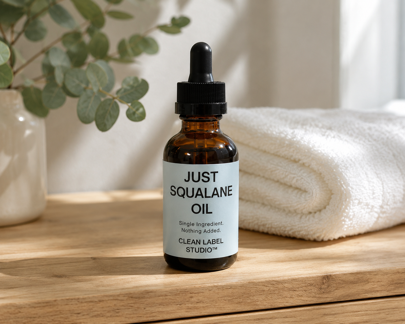 JUST SQUALANE™ – Lightweight Face & Body Oil for Any Skin | Sugarcane-Derived | Non-Comedogenic Skin Softener